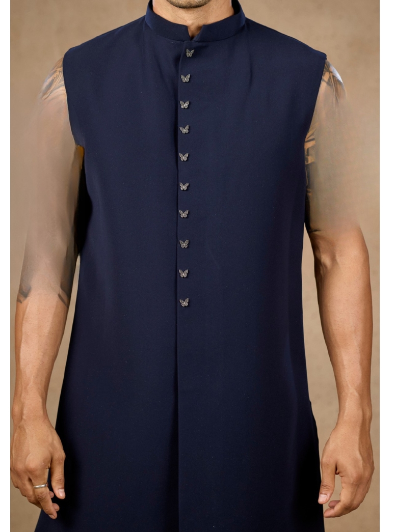 NAVY BLUE MIDNIGHT GLAM INDOWESTERN 
